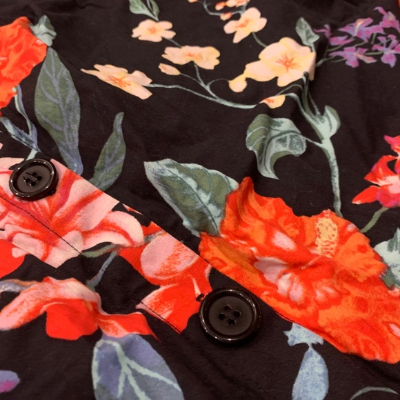 100% Cotton Garden Vintage-esque Button Down Skirt - Picture 4 of 5